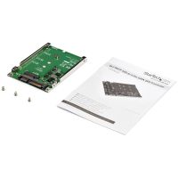 STARTECH.COM ADAPTADOR DE SSD SATA M.2 A SATA DE 2.5 - CONVERSOR DE M.2 NGFF A SATA - DE 7MM - BRACKET DE MARCO ABIERTO 