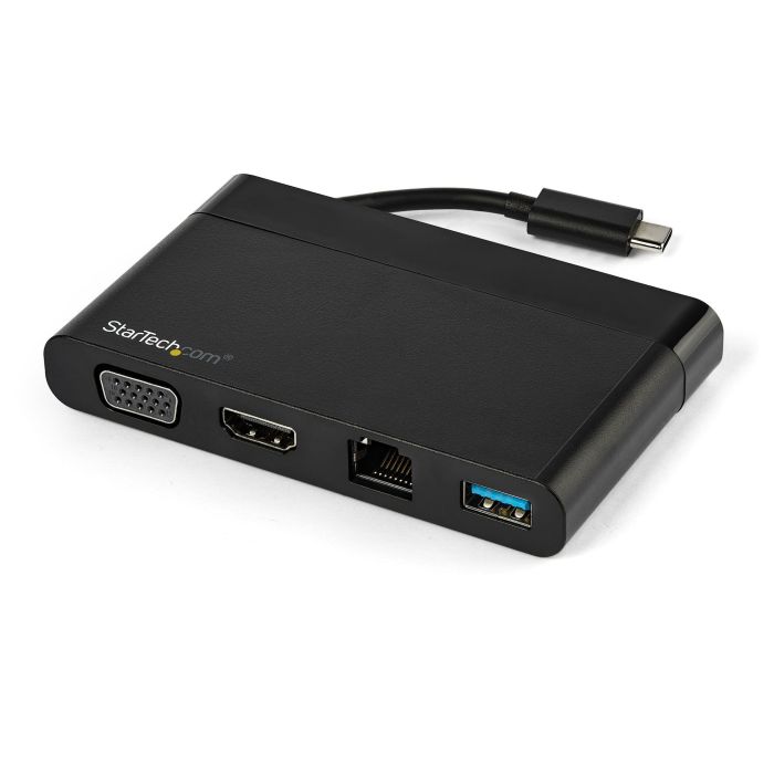 STARTECH.COM ADAPTADOR MULTIPUERTOS USB-C 4K CON HDMI, VGA, ETHERNET GIGABIT Y USB 3.0 - MINI DOCKING STATION USB TIPO C