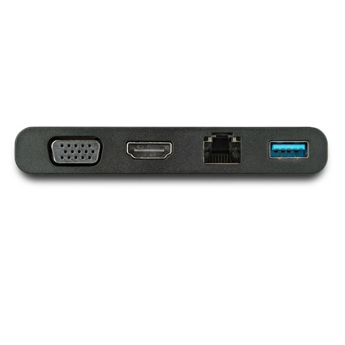 STARTECH.COM ADAPTADOR MULTIPUERTOS USB-C 4K CON HDMI, VGA, ETHERNET GIGABIT Y USB 3.0 - MINI DOCKING STATION USB TIPO C