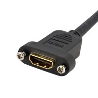 STARTECH.COM CABLE ADAPTADOR DE 0,9M HDMI HEMBRA A MACHO, CABLE HDMI DE ALTA VELOCIDAD 4K DE MONTAJE EN PANEL, HDMI UHD 