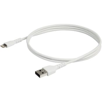 STARTECH.COM CABLE RESISTENTE USB-A A LIGHTNING DE 1 M BLANCO - CABLE DE ALIMENTACIÓN Y SINCRONIZACIÓN USB TIPO A A LIGH 2