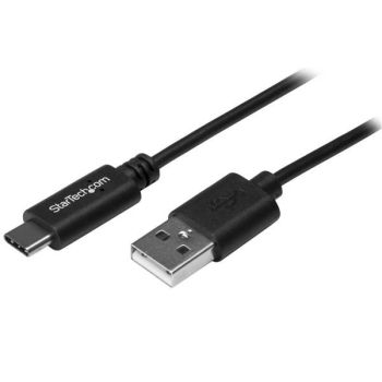 STARTECH.COM CABLE DE CARGA Y SINCRONIZACIÓN USB-A A USB-C DE 2M - CABLE DE DATOS USB-A A USB TIPO C - MM - NEGRO - CERT