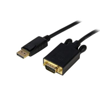 STARTECH.COM CABLE DE 1,8M DISPLAYPORT A VGA - CABLE ADAPTADOR ACTIVO DE DISPLAYPORT A VGA - VÍDEO 1080P - CABLE DE MONI
