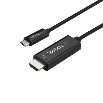 STARTECH.COM CABLE DE 1M USB C A HDMI - CABLE ADAPTADOR DE VÍDEO USB TIPO C A HDMI 2.0 4K DE 60HZ - COMPATIBLE CON THUND