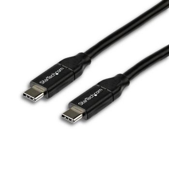 STARTECH.COM CABLE DE 2M USB-C A USB-C CON CAPACIDAD PARA ENTREGA DE ALIMENTACIÓN DE 5A - USB TIPOC - CABLE DE CARGA USB