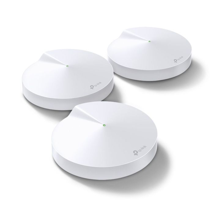 TP-LINK DECO M5 (3 PACK) - KIT DE 3 ROUTERS MESH PARA HOGAR DE DOBLE BANDA WI-FI 5 AC1300 MBPS, CON 2 PUERTOS GIGABIT WA