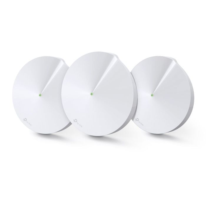 TP-LINK DECO M5 (3 PACK) - KIT DE 3 ROUTERS MESH PARA HOGAR DE DOBLE BANDA WI-FI 5 AC1300 MBPS, CON 2 PUERTOS GIGABIT WA