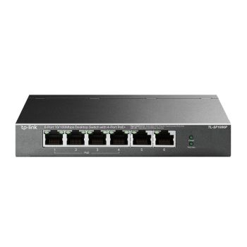 TP-LINK TL-SF1006P SWITCH NO ADMINISTRADO FAST ETHERNET (10100) ENERGÍA SOBRE ETHERNET (POE) NEGRO