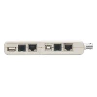PROBADOR DE CABLES INTELLINET RED RJ11RJ45USB COLOR BLANCO