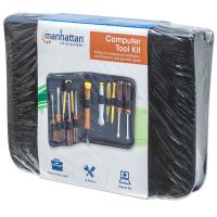 KIT HERRAMIENTAS MANHATTAN BÁSICO PARA COMPUTADORA 13 PZAS
