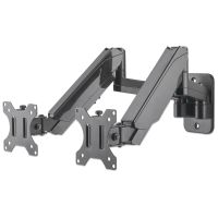 SOPORTE MONITOR MANHATTAN UNIVERSAL PARED PARA 2 MONITORES 17 A 32 PISTÓN HASTA 8 KG