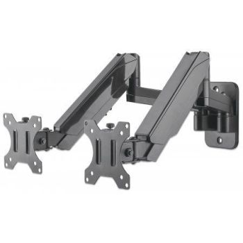 SOPORTE MONITOR MANHATTAN UNIVERSAL PARED PARA 2 MONITORES 17 A 32 PISTÓN HASTA 8 KG 2