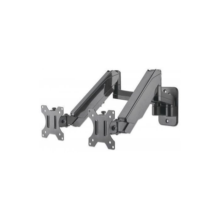 SOPORTE MONITOR MANHATTAN UNIVERSAL PARED PARA 2 MONITORES 17 A 32 PISTÓN HASTA 8 KG