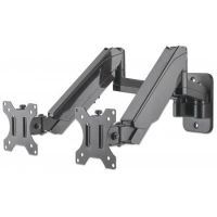 SOPORTE MONITOR MANHATTAN UNIVERSAL PARED PARA 2 MONITORES 17 A 32 PISTÓN HASTA 8 KG