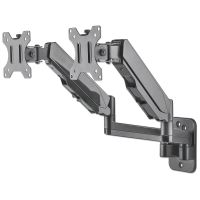 SOPORTE MONITOR MANHATTAN UNIVERSAL PARED PARA 2 MONITORES 17 A 32 PISTÓN HASTA 8 KG