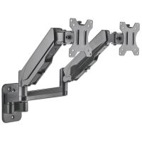 SOPORTE MONITOR MANHATTAN UNIVERSAL PARED PARA 2 MONITORES 17 A 32 PISTÓN HASTA 8 KG