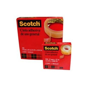 CINTA 3M 550 24MMX65M TRANSPARENTE ADHESIVA