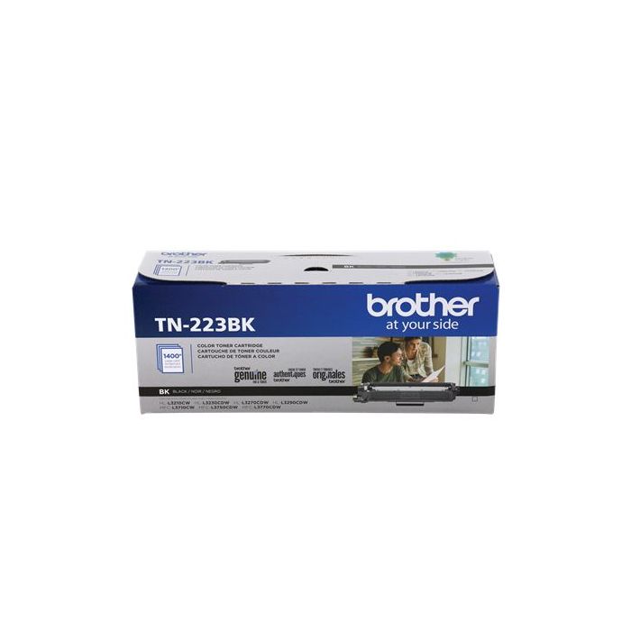TóNER BROTHER GENUINE TN-223BK RENDIMIENTO ESTáNDAR 1400 PáGINAS COLOR NEGRO